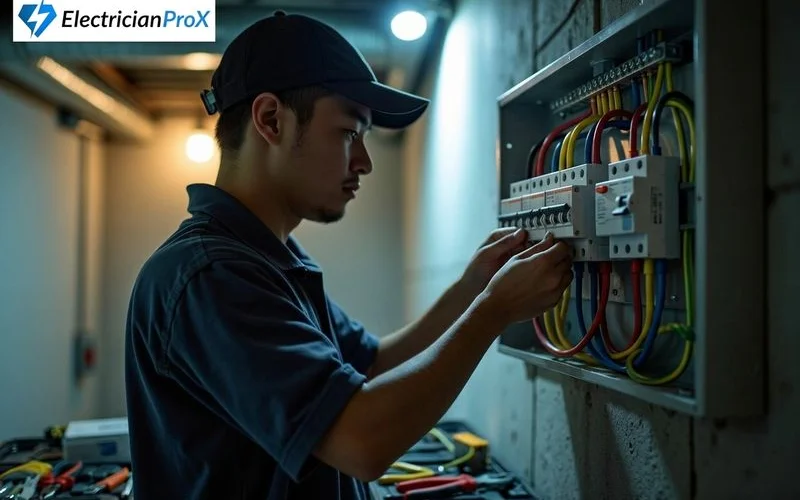 Comparison diagram of single phase and three phase power supply systems showing wiring configuration for Malaysian residential homes