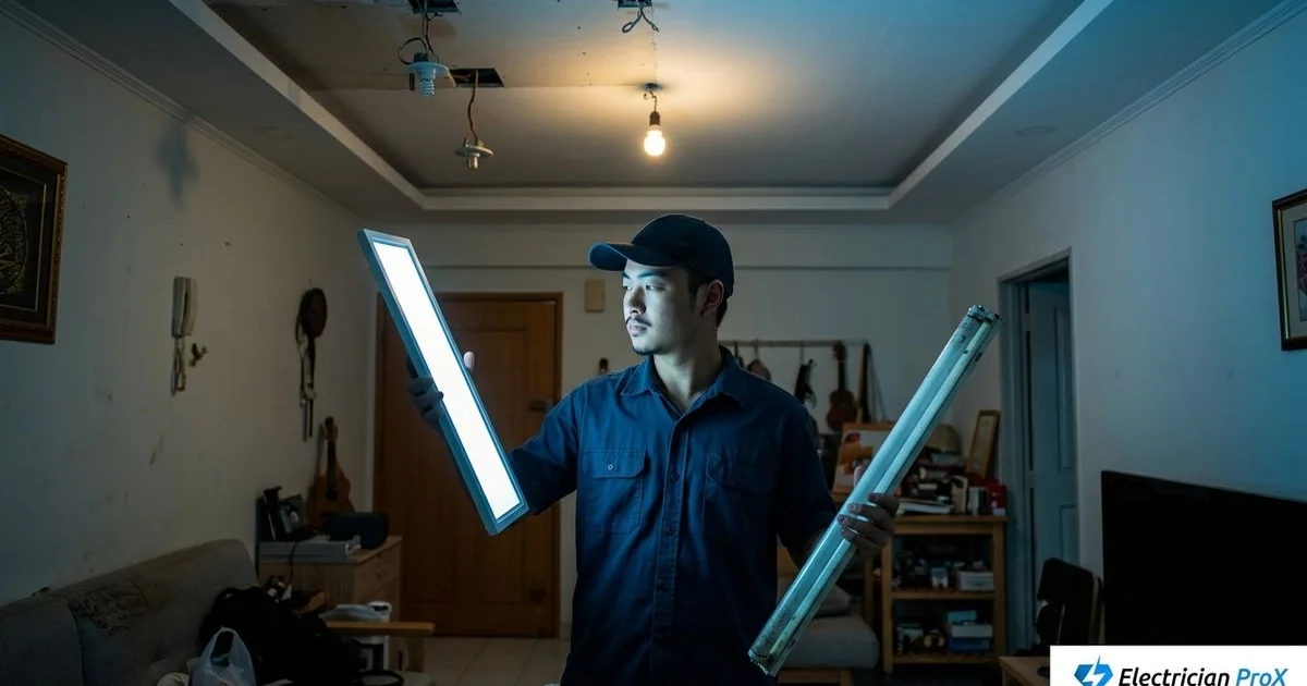 LED vs Fluorescent Lighting: Why PJ Homes Are Switching