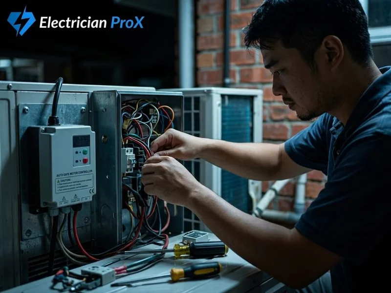 Aircon & Auto Gate Wiring Petaling Jaya project 1